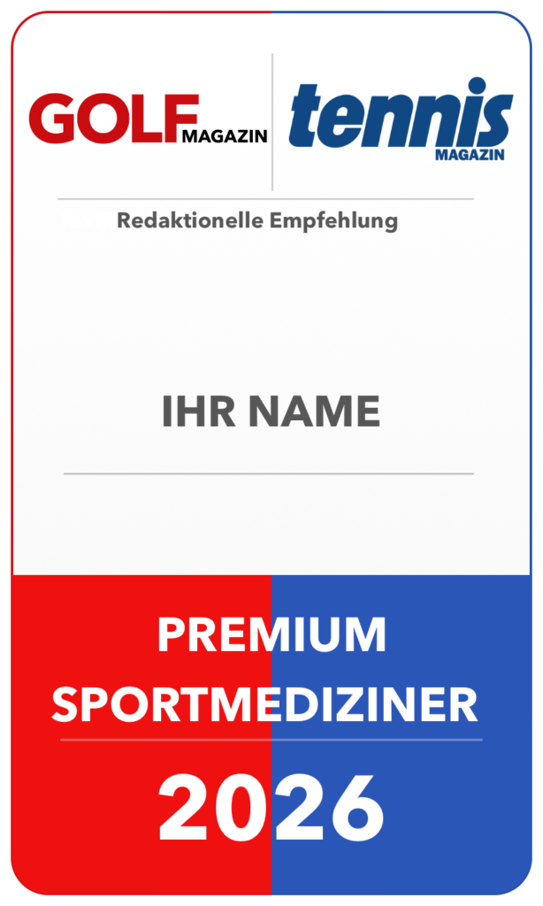 Premium Sportmediziner Golf Tennis