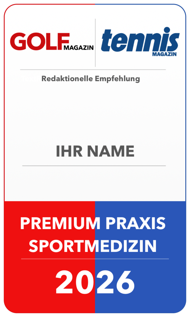 Premium Praxis Sportmedizin Golf Tennis